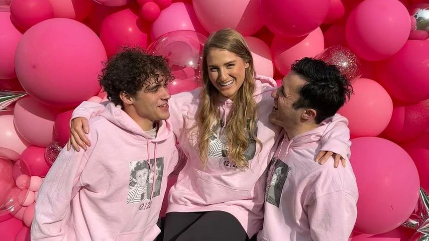 Joshua Bassett, Meghan Trainor und Chris Olsen im Dezember 2022