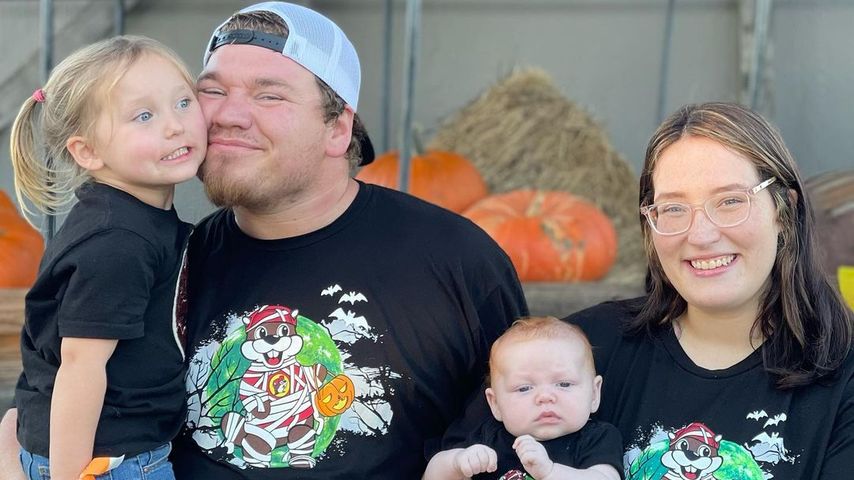 Joshua und Lauryn "Pumpkin" Efird mit ihren Kindern