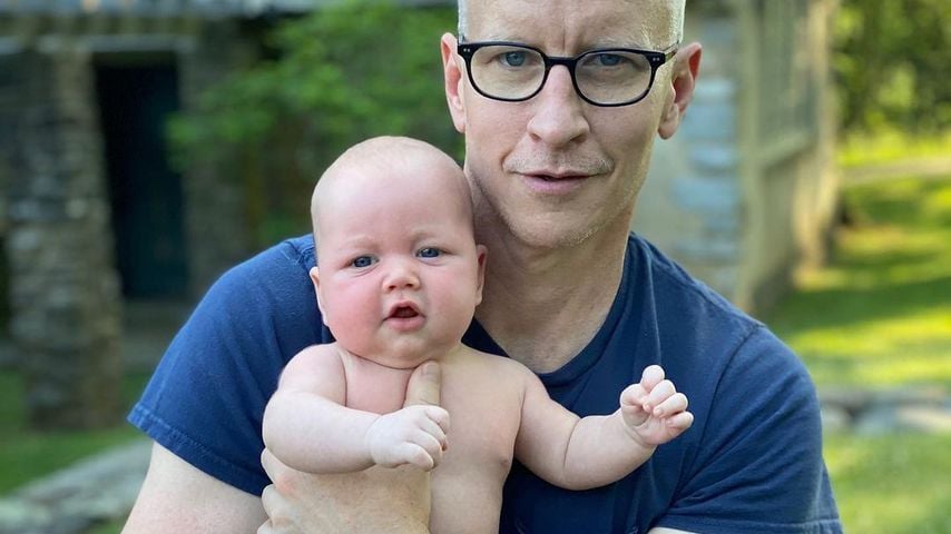 Journalist Anderson Cooper mit seinem Baby Wyatt, 2020
