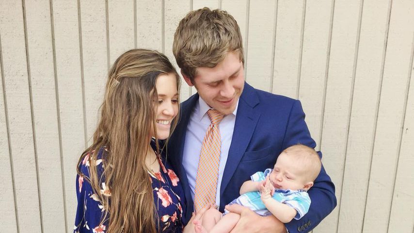 Joy-Anna Duggar Forsyth mit ihrem Mann Austin und Söhnchen Gideon Martyn im Mai 2018