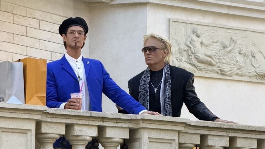 Jude Law und Andrew Garfield bei Dreharbeiten, Januar 2026