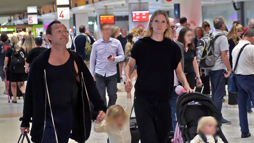 Jude Law mit seiner Familie in Sydney