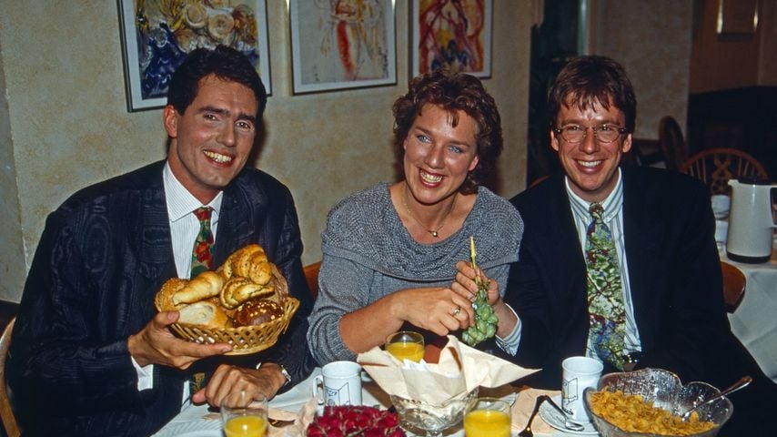 Jürgen Drensek, Julitta Münch und Jörg Kachelmann 1992
