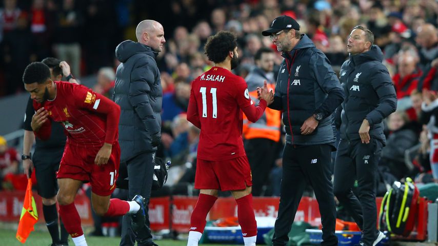 Jürgen Klopp und Mohamed Salah