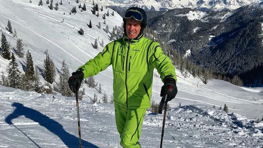 Jürgen Milski beim Skifahren