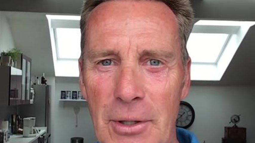 Jürgen Milski mit entzündetem Auge im Juli 2024