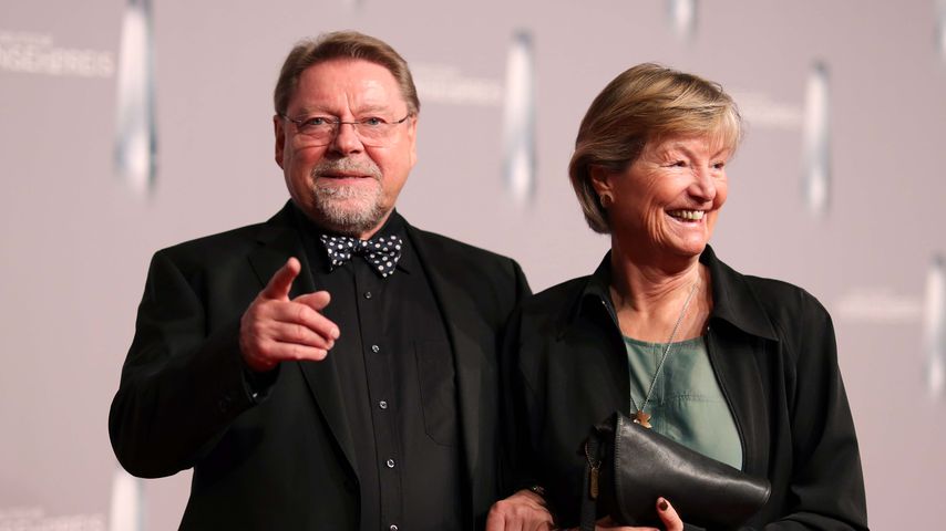 Jürgen von der Lippe mit seiner Frau Anne Dohrenkamp im Januar 2019 in Düsseldorf