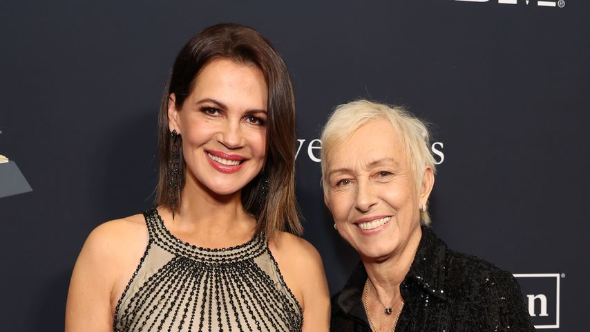 Julia Lemigova und Martina Navratilova im Februar 2024
