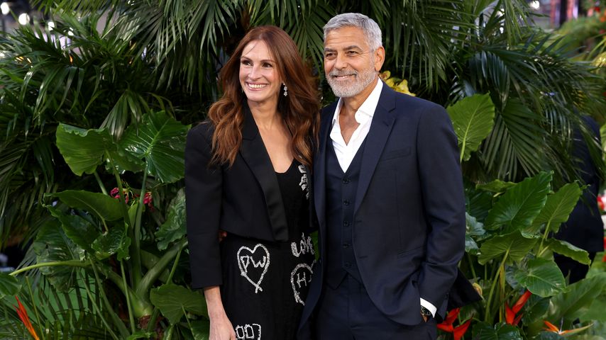 Schauspielerin Julia Roberts mit ihrem guten Freund George Clooney