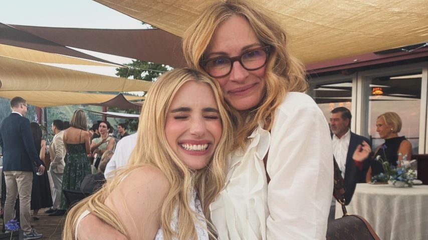 Julia Roberts umarmt ihre Nichte Emma Roberts