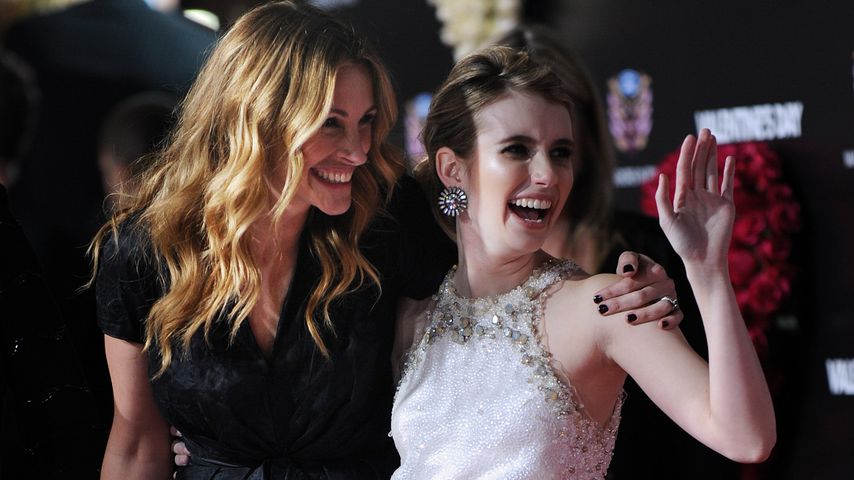 Julia Roberts und Emma Roberts bei der Premiere von "Valentinstag"