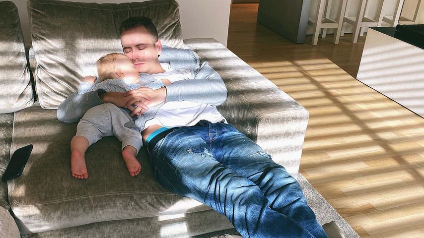 Julian Claßen mit seinem Sohn Lio