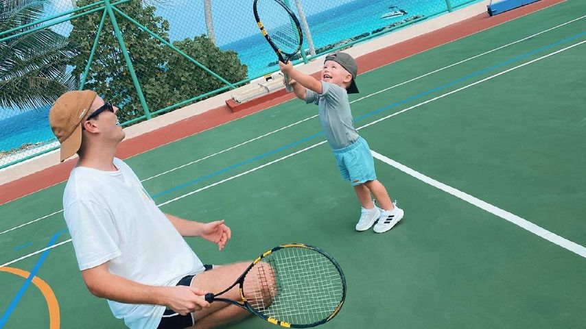 Julian Claßen mit seinem Sohn Lio