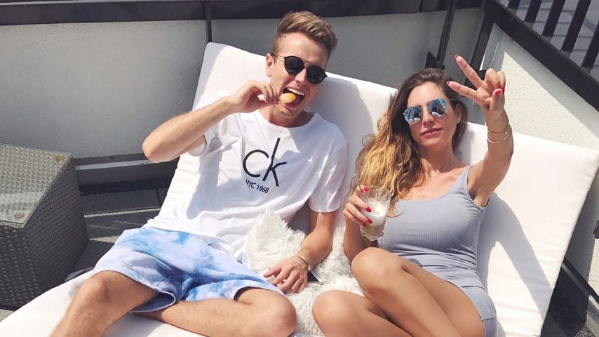 Julian Claßen mit seiner Schwester Bianca Schmitt