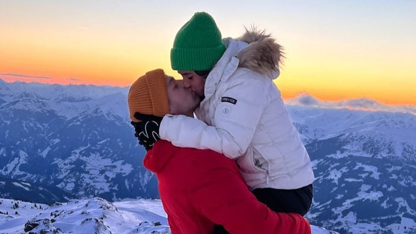 Julian Engels mit seiner Frau Sarah im Februar 2022
