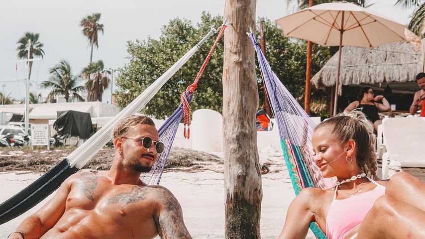Julian Evangelos und Stephanie Schmitz im Juli 2019 in Mexico