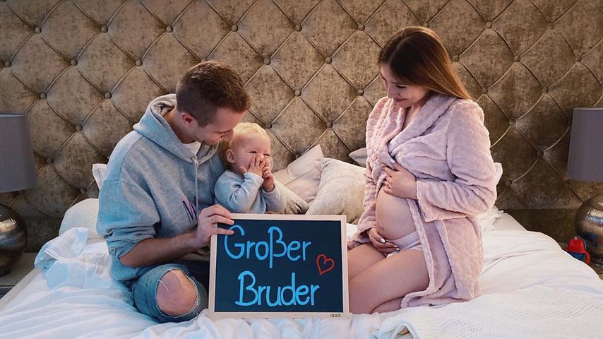 Julian und Bibi Claßen mit ihrem Söhnchen Lio