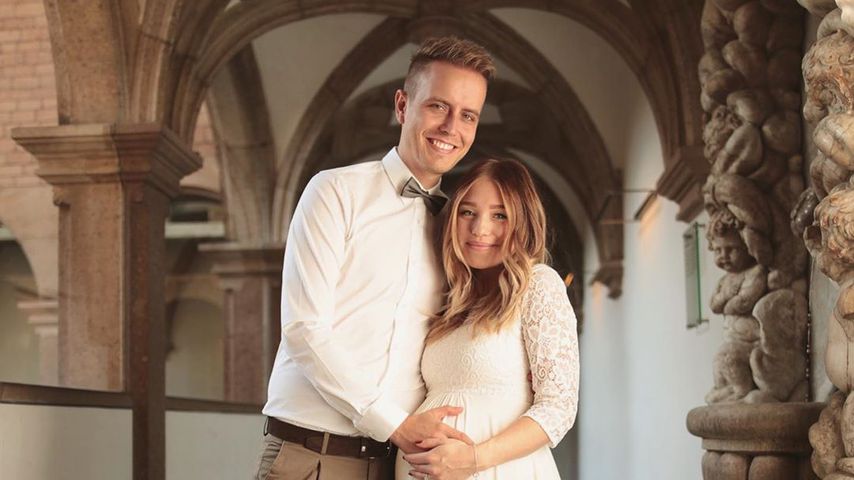 Julian und Bibi Claßen am Tag ihrer Hochzeit