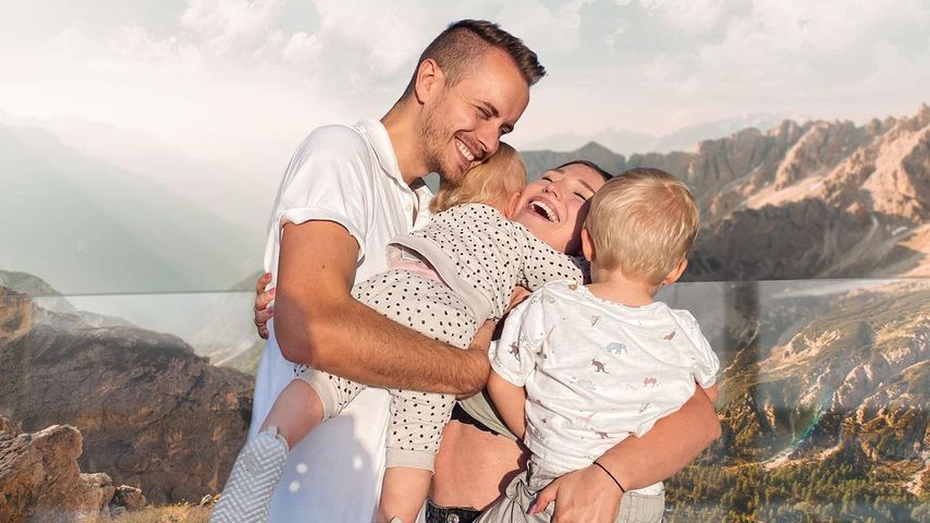 Julian und Bibi Claßen mit ihren Kindern Emily und Lio