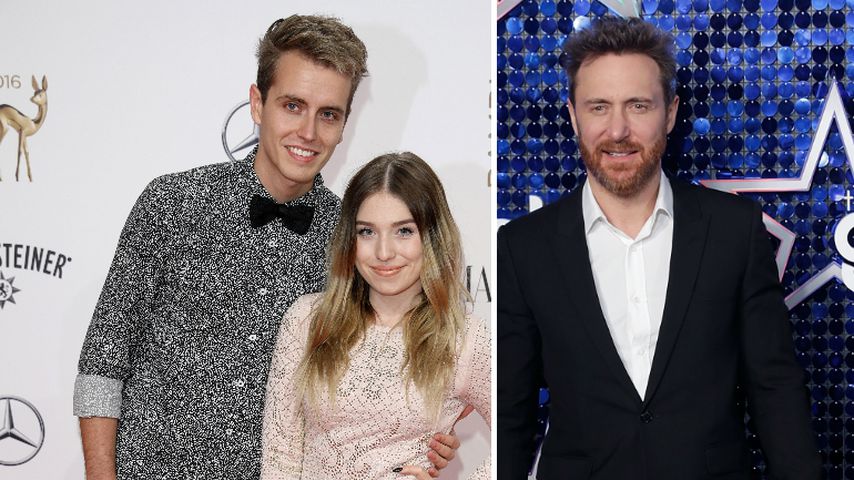 Ein Scherz? Bibi und Julian haben mit David Guetta gefeiert