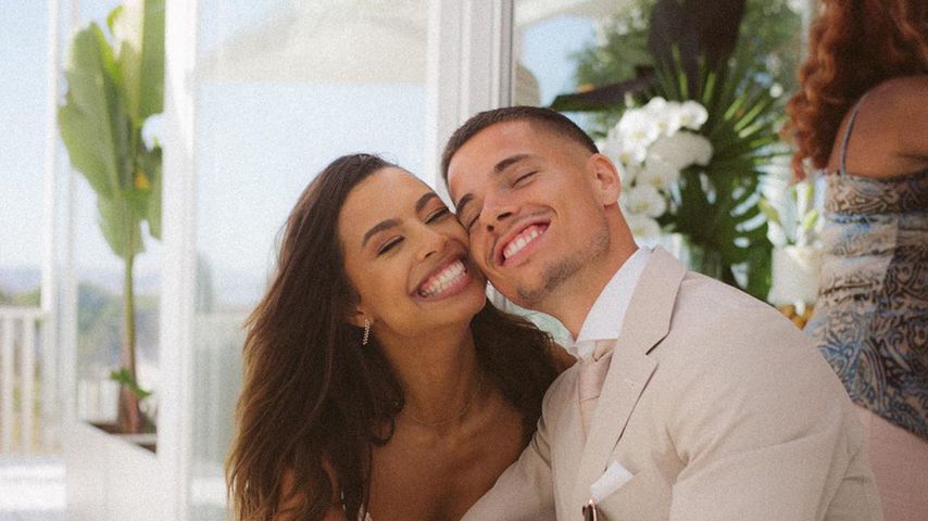Julian Weigl mit seiner Frau Sarah