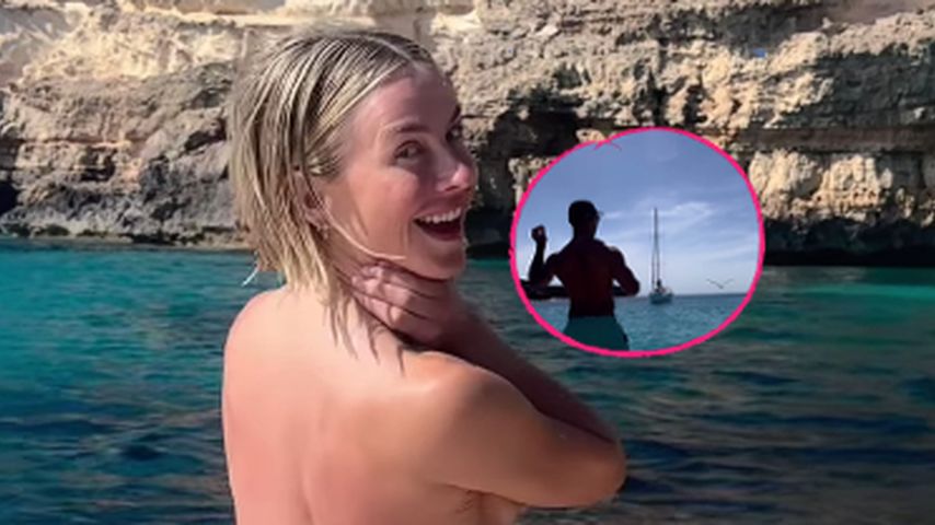 Julianne Hough urlaubt im Bikinihöschen mit unbekanntem Mann
