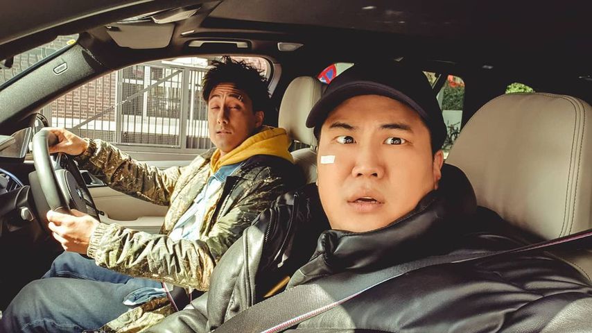 Julien Bam und Joon Kim bei den Dreharbeiten zu "Life's a Glitch With Julien Bam"