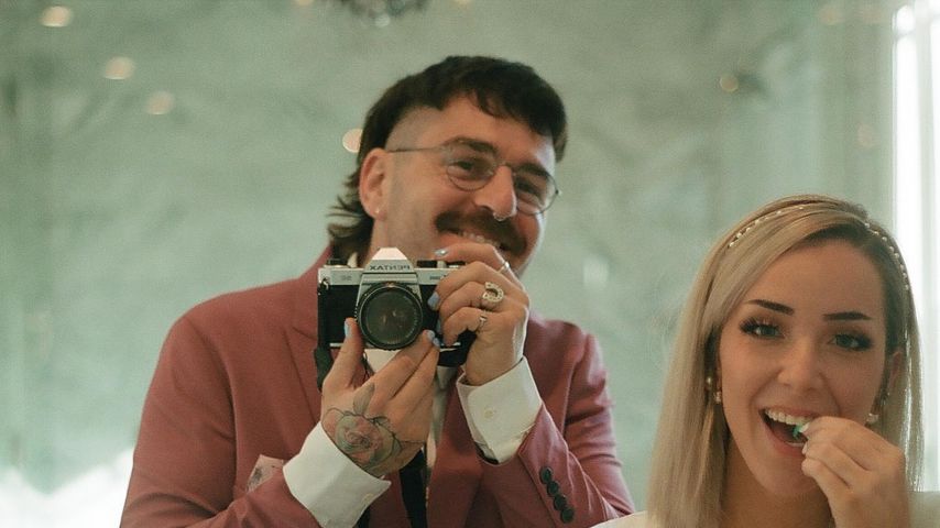 Julien Solomita und seine Jenna am Tag ihrer Hochzeit
