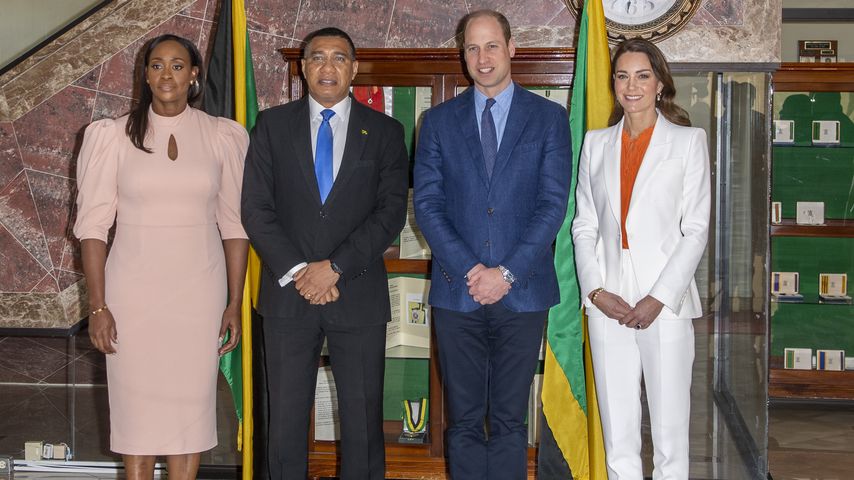 Juliet Holness, Andrew Holness, Prinz William und Prinzessin Kate, 2022