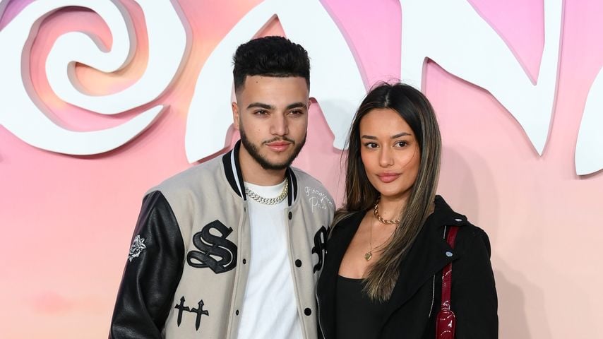 Junior Savva Andreas Andre und Jasmine Orr bei der UK-Premiere von "Moana 2" in London