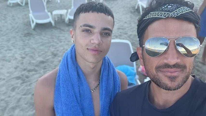 Junior und Peter Andre