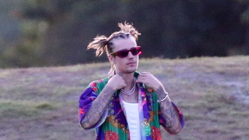 Justin Bieber auf einem Golfplatz in Miami, Mai 2021