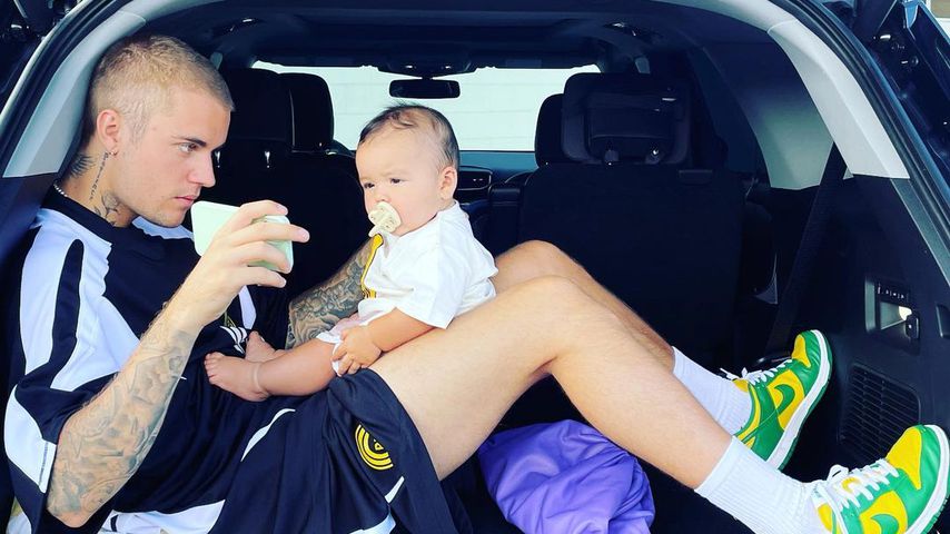 "Onkel Bieber": Justin Bieber chillt mit Baby-Nichte im Auto