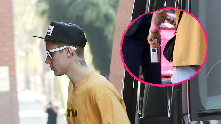 Deshalb kein Honeymoon? Justin Bieber mit Infusion gesichtet