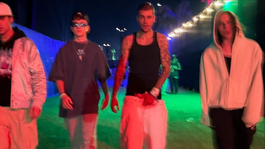 Justin Bieber und sein Bruder Jaxon, Coachella 2025