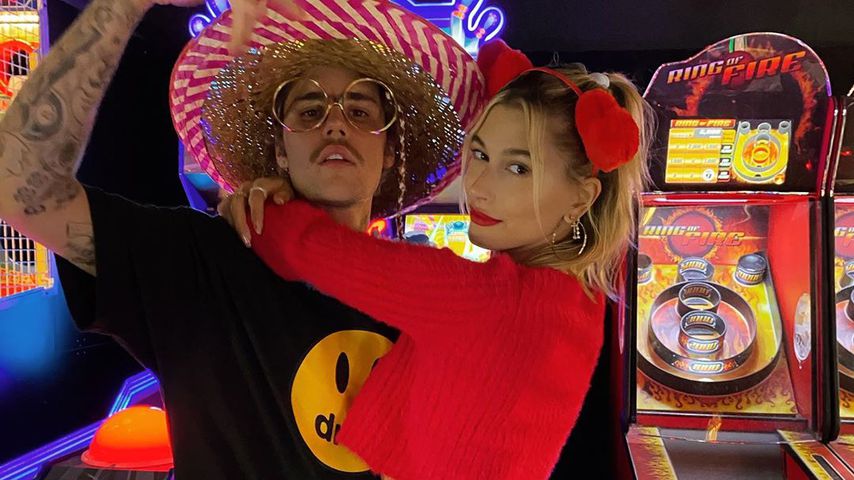 Justin Bieber mit seiner Ehefrau Hailey