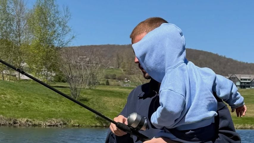 Justin Bieber mit Sohn Jack beim Angeln, April 2026