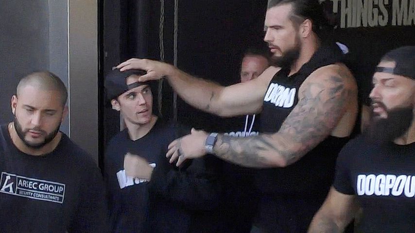 Justin Bieber vor dem Fitnessstudio in Los Angeles