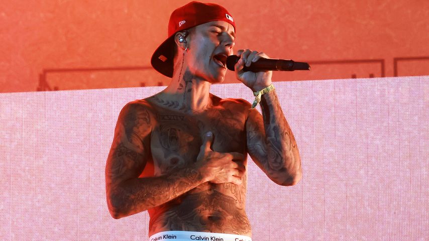 Justin Bieber auf dem Coachella-Festival im April 2022