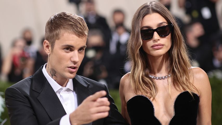 Justin Bieber mit seiner Frau Hailey bei der Met Gala im September 2021