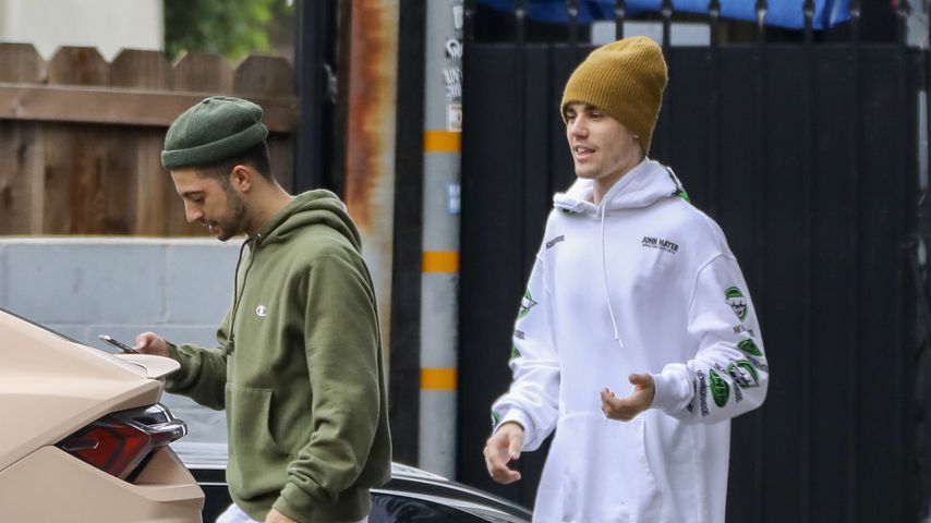 Justin Bieber mit einem Freund in Los Angeles