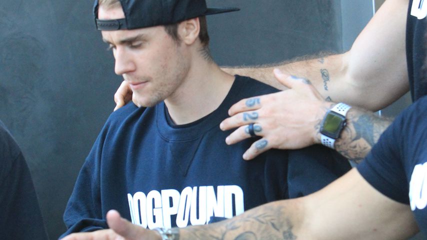 Justin Bieber vor dem Fitnessstudio in Los Angeles