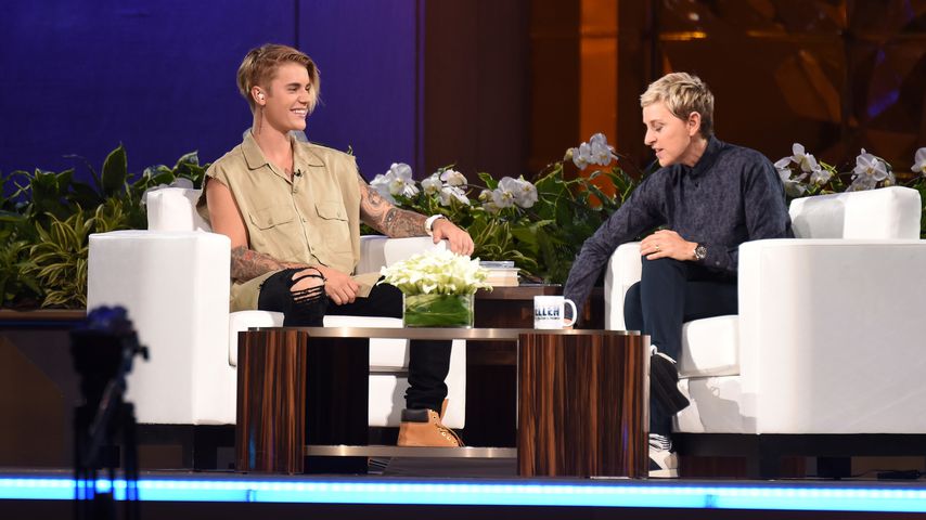 Justin Bieber und Ellen DeGeneres