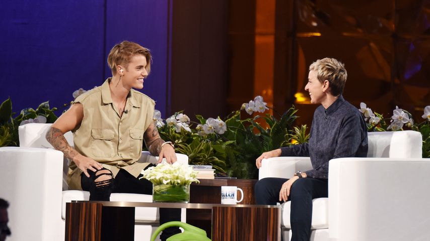 Justin Bieber und Ellen DeGeneres, "The Ellen DeGeneres Show" 2015