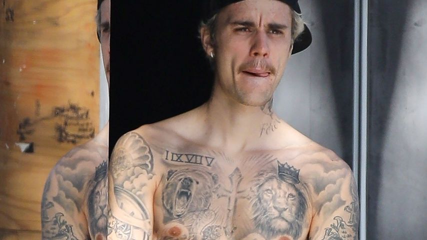 Justin Bieber zeigt sich nach seiner Tränen-Rede oben ohne