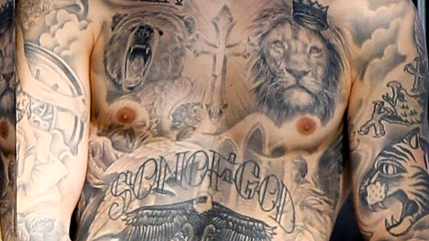 Justin Biebers Oberkörper