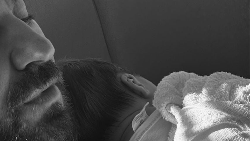 Justin Theroux mit seinem Neugeborenem, April 2026