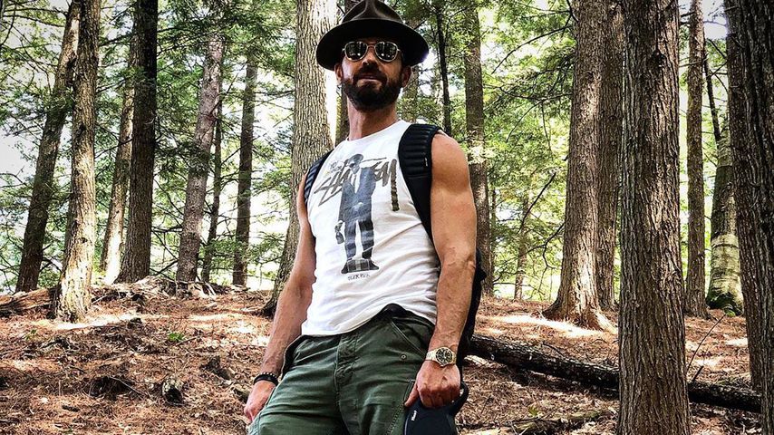 Justin Theroux und Hund Kuma im Februar 2020