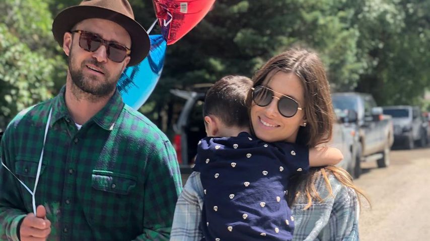 Justin Timberlake, Jessica Biel und ihr Sohn Silas