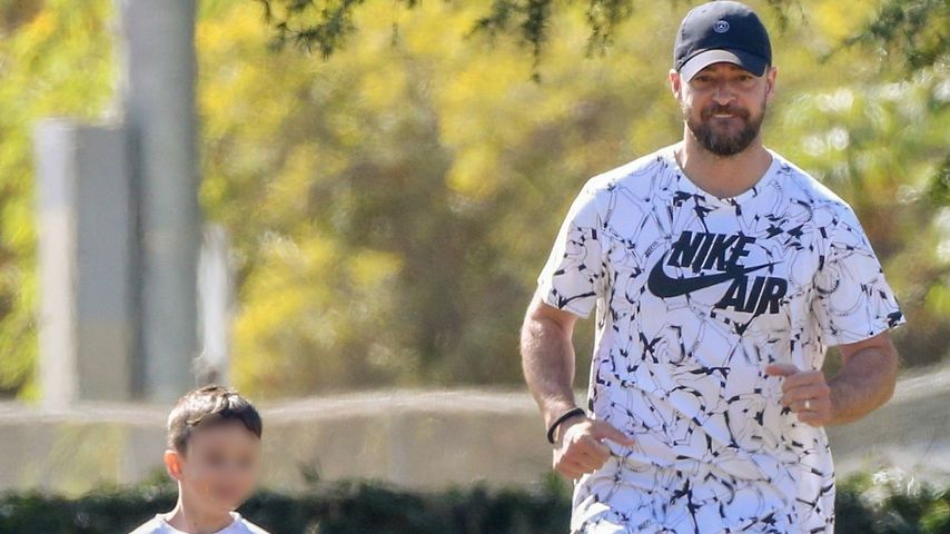 Schon so groß! Justin Timberlake rennt mit Sohn um die Wette